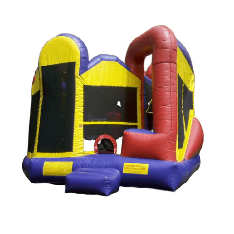 Red Yellow Blue 5 in 1 Bounce House Combo