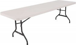 8 Foot Rectangular Plastic Table